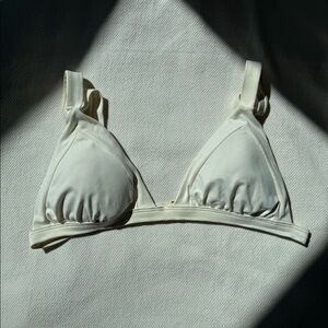 Ancora Off White High Waist Triangle Bikini
